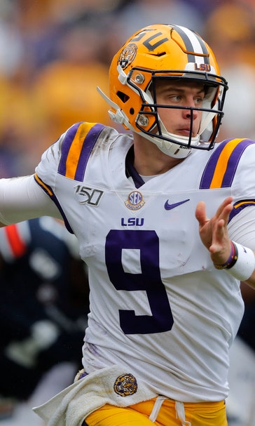 Burrow's 321 yards helps No. 2 LSU down No. 9 Auburn, 23-20